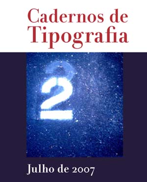 Cadernos de Tipografia Nr 2 tipografos.net