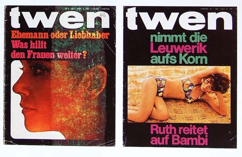 Capas da revista alem Twen