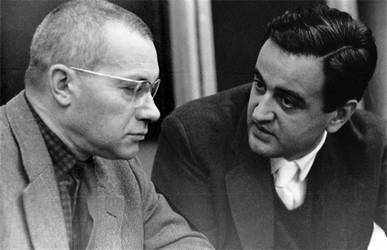 Max Bill und Toms Maldonado in Ulm, 1956