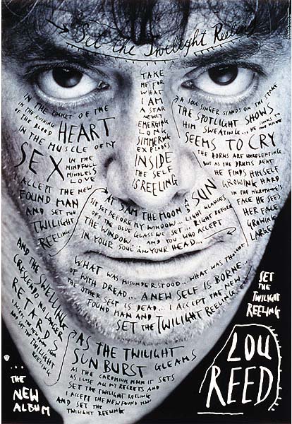Poster design, Lou Reed