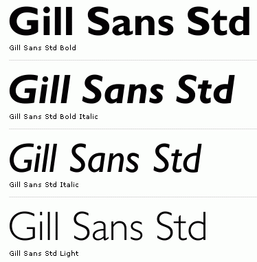 Gill Sans