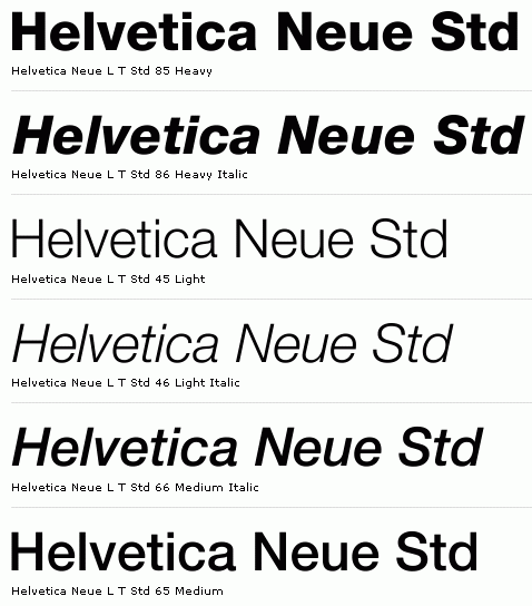 Helvetica Neue