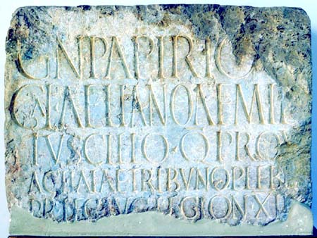  Inscripcin honoraria de Gneo Papirio 