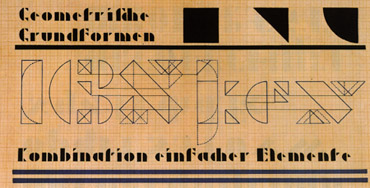 Schablonenschrift, 1923-1926, Josef Albers